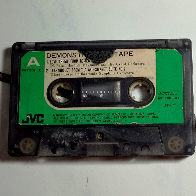 DEMONSTRATION TAPE - JVC DT-627 - Kaset Tanpa Cover