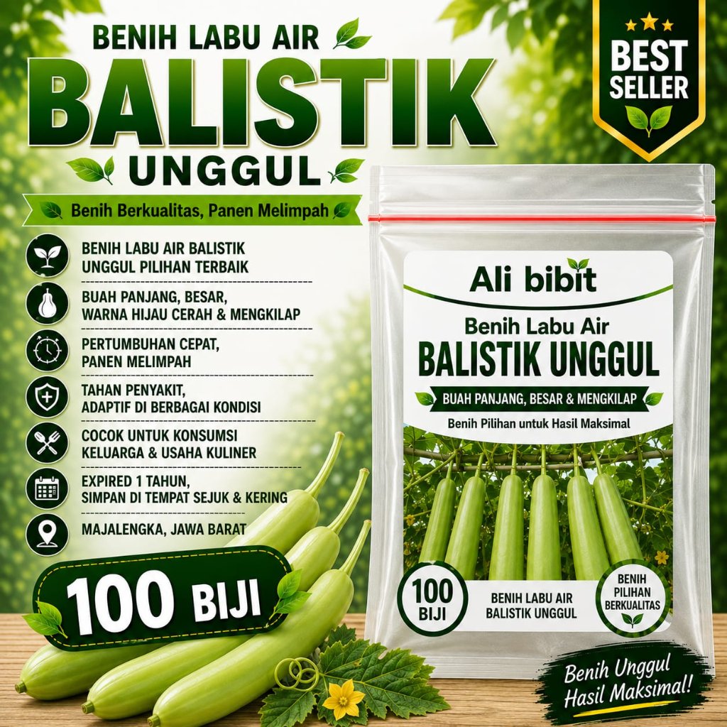 100 Butir> Biji Benih Labu Air Balistik /Labu Air> Bibit Labu Air> Bonus benih