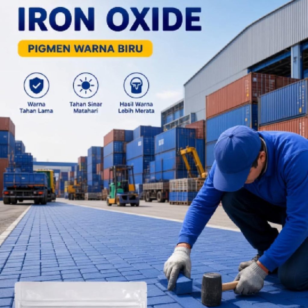ROX Iron Oxide mesh 325 Red Grade A 25 kg Pewarna Iron Oxide Powder  pigment pewarna bata  paving Ke