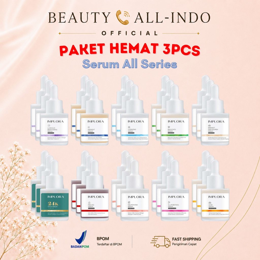 IMPLORA [PAKET 3PCS] Face Serum 20ml