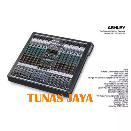 MIXER ASHLEY SELECTION12 ASHLEY SELECTION 12 ORIGINAL MIXER ASHLEY 12 CHANNEL  SELECTION12