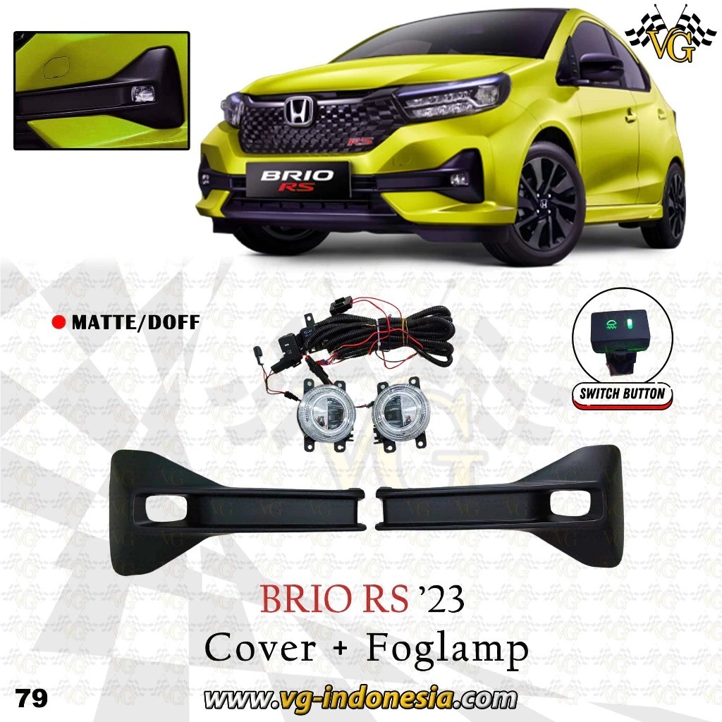 FOGLAMP BRIO 2023-2026 PAKET DRL FOGLAMP COVER BRIO