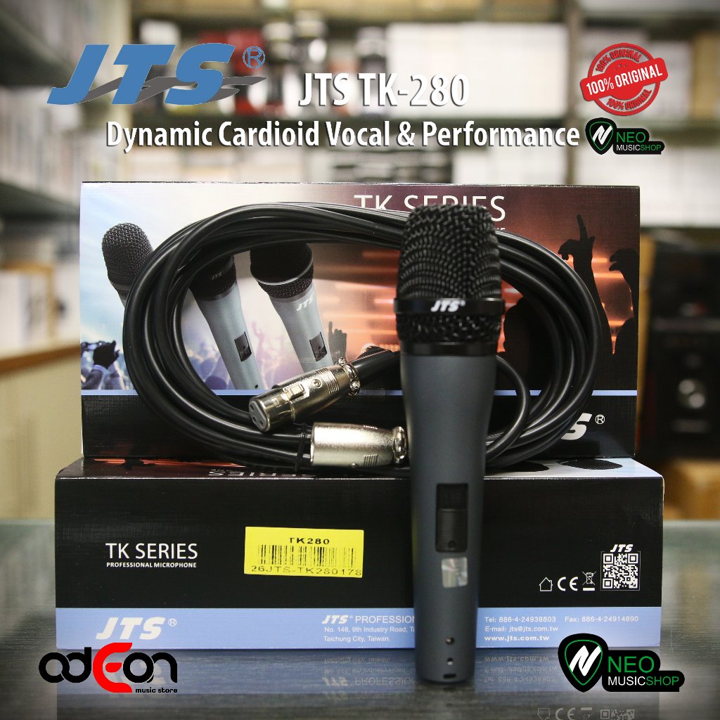 JTS TK-280  Dynamic Cardioid Vocal & Performance Microphone