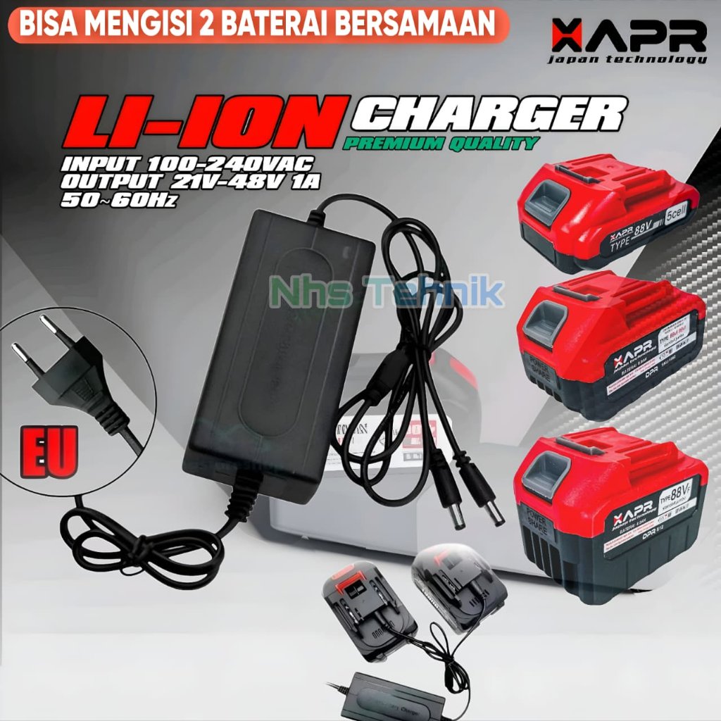 XAPR Charger Baterai 2-3 Colokan Charger Bor Impact 88Vf 99Vf 128Vf Gerinda cordless Hammer drill