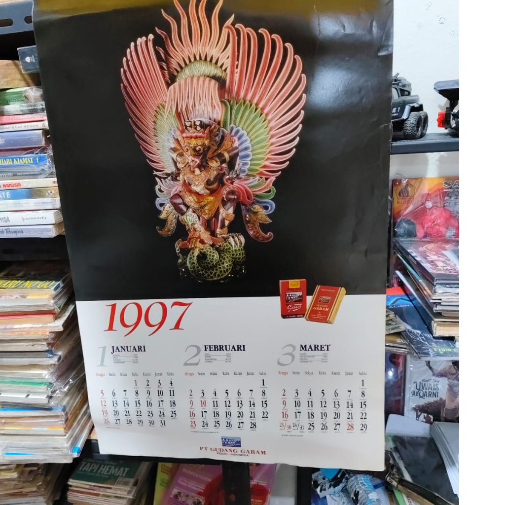 PAJANGAN CAFE KOLEKSI KALENDER JADUL KELENDER TAHUN 1997 PHOTOGRAPI DARI KEDIRI