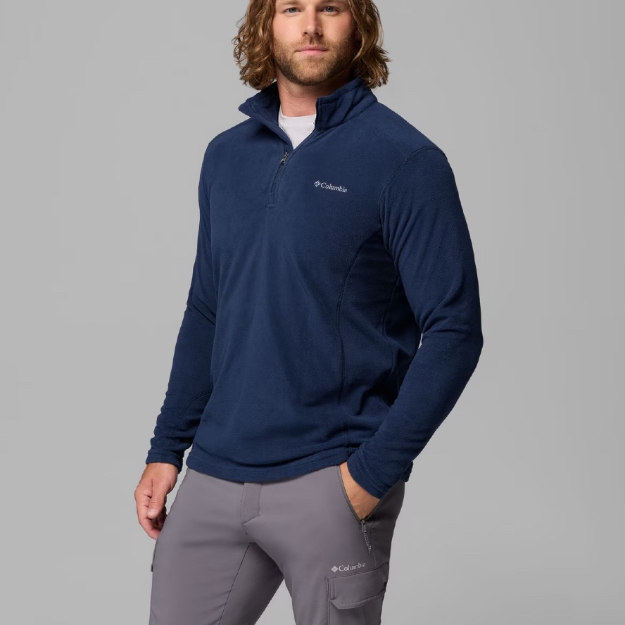 Jaket Laki laki Columbia Men's Klamath Range II Half Zip Fleece Pullover Jacket Polar Big Size Navy