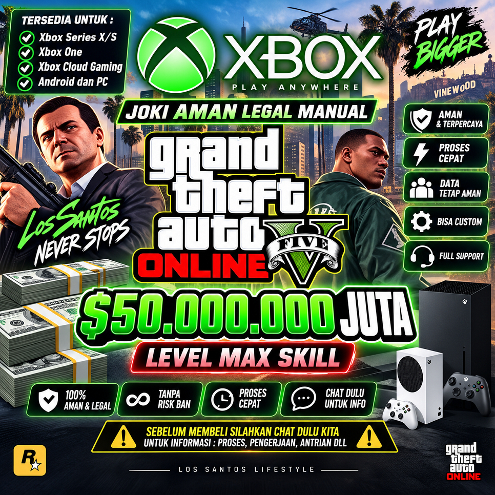XBOX CONSOLE  UANG GTA 5 ONLINE