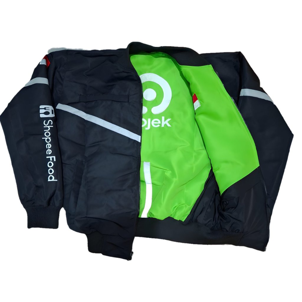 JAKET BB GOJEK SOPI #JAKET GOJEK ORI SOPI HITAM #JAKET GOJEK AMAN VERMUK BOLAK BALIK SOPI HITAM MURA