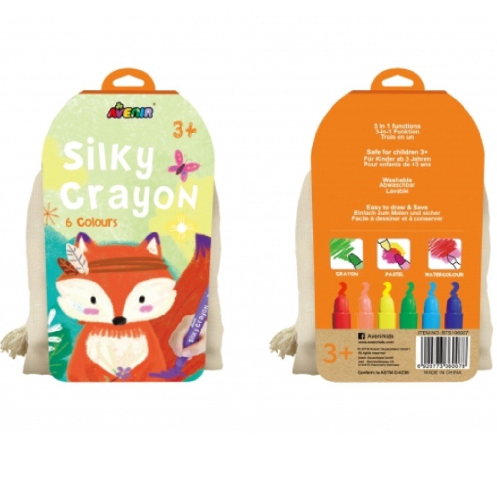 Mainan Anak Avenir Tas Kanvas Silky Crayons - Fox