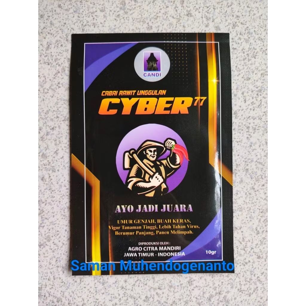 Benih Cabe Rawit CYBER 77 10 gram Cap Candi - Bibit Cabai Rawit CYBER 77