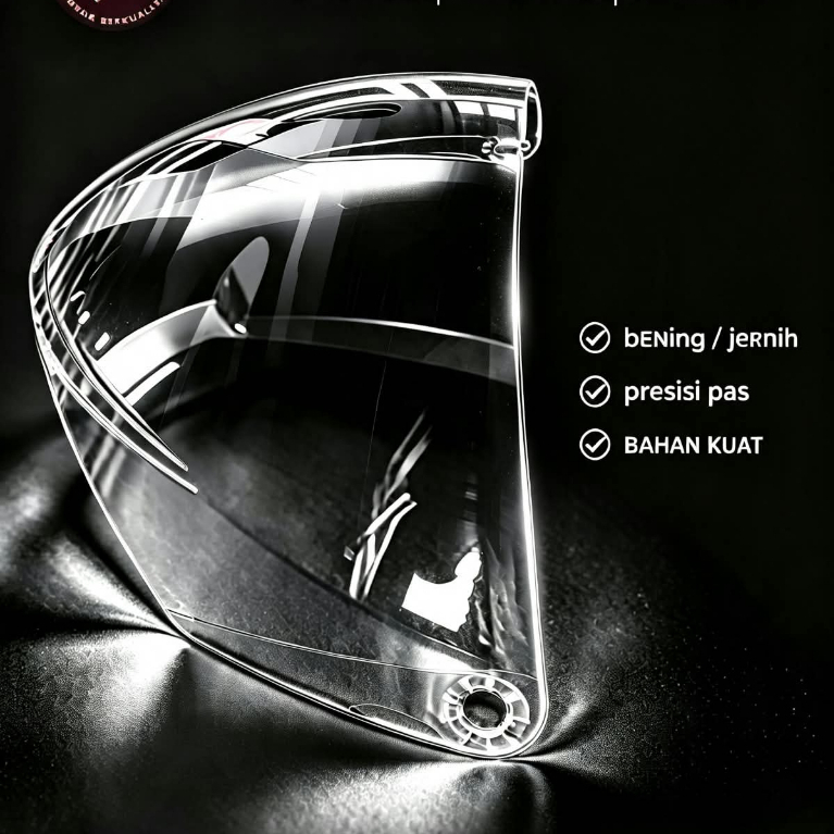 Kaca ANAK/JUNIOR Helm Cencen - Smoke JP, Cocok untuk Helm Half Face / Kaca Helm Caberg Airro 15