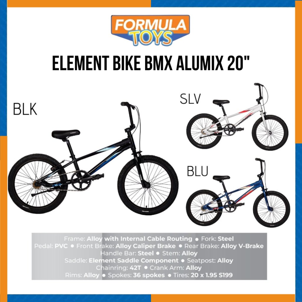 SEPEDA BMX ELEMENT BIKE BMX ALUMIX 20 INCH FRAME ALLOY