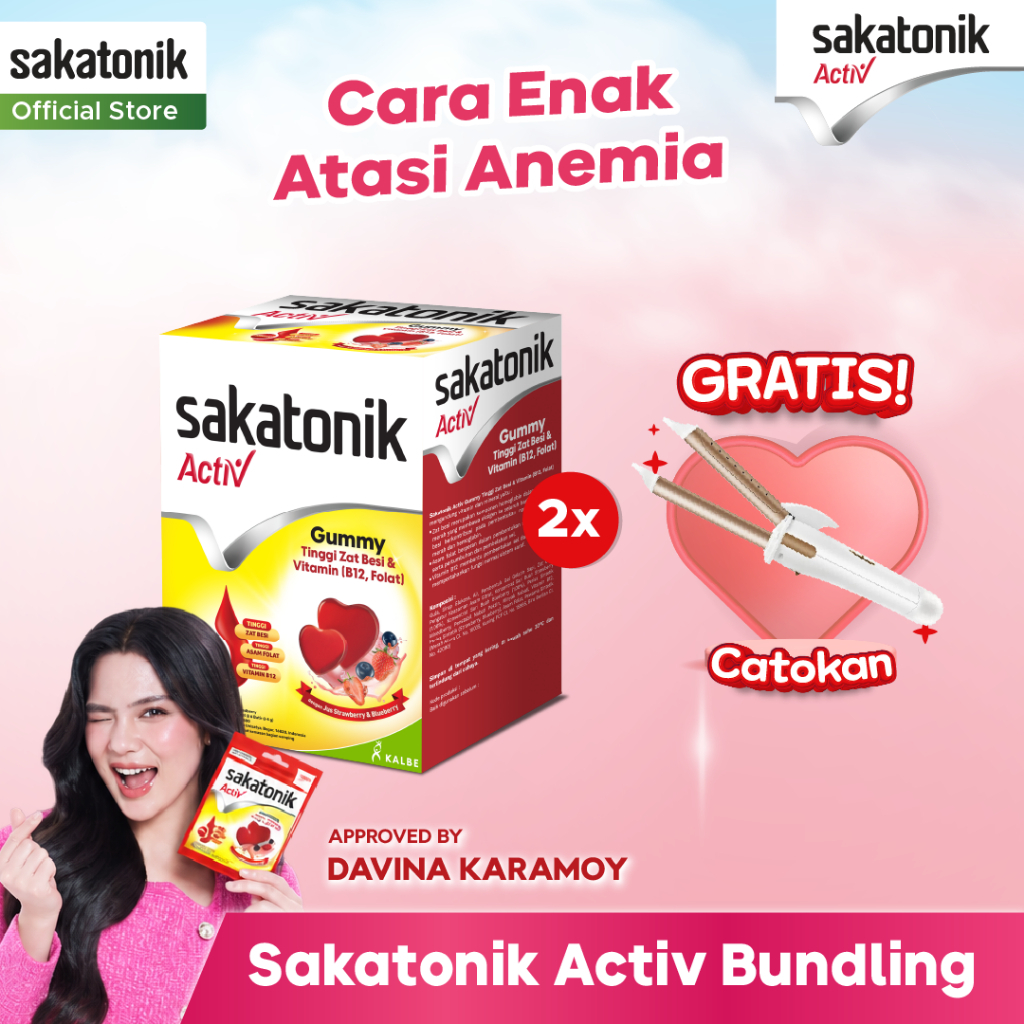 Paket Sakatonik Activ + Free Catokan - Multivitamin Zat Besi