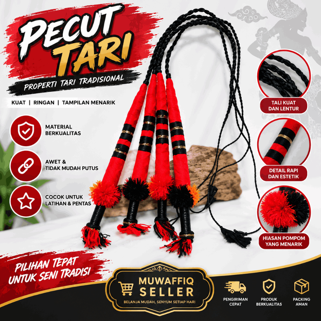 MURAHHHH Pecut Bopo Mainan | Cambuk Tari | Pecot kepang | Jaranan samboyo | Jederan kuda lumping