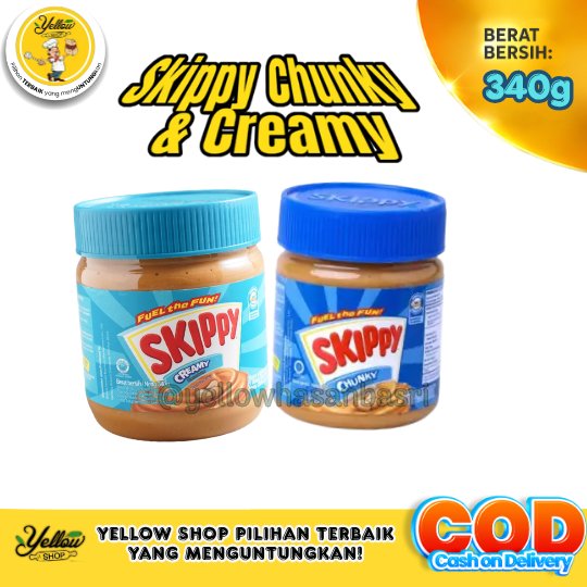 Skippy Chunky & Creamy 340gr | Selai Kacang Halus & Kasar Skippy 340gr