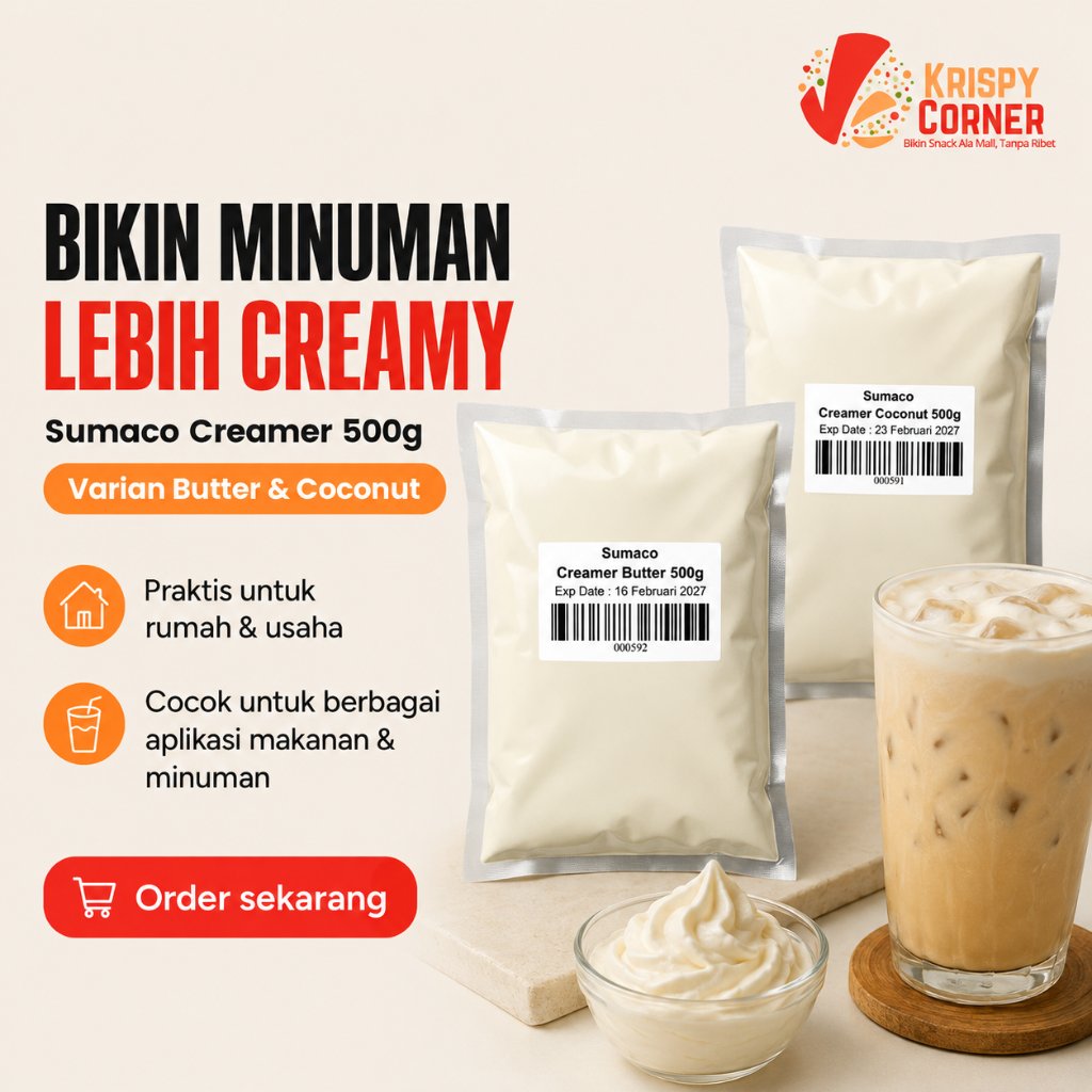 Sumaco Creamer 500g Butter Coconut Krimer Minuman Dessert Bakery Bahan Makanan