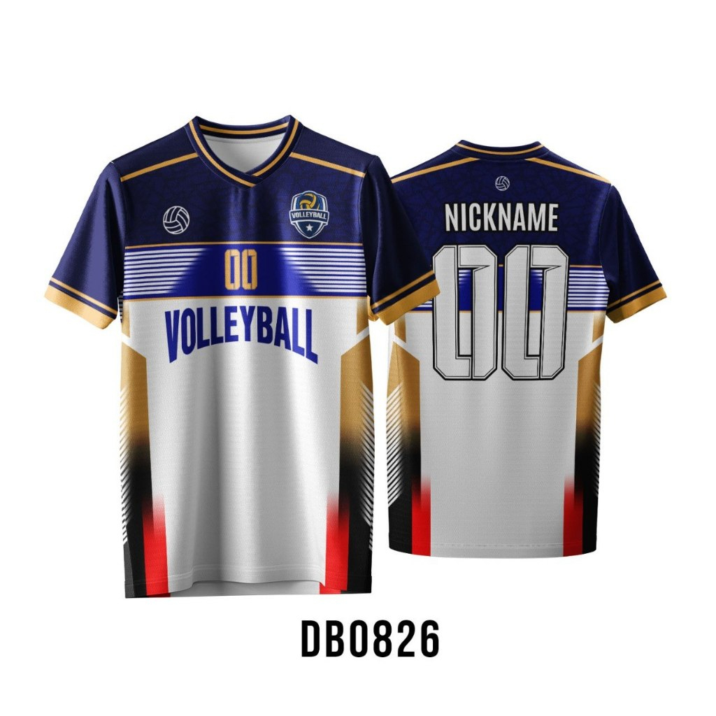 Jersey Voli Custom | Jersey Tim Voli Printing Nama Nomor | Baju Voli Custom