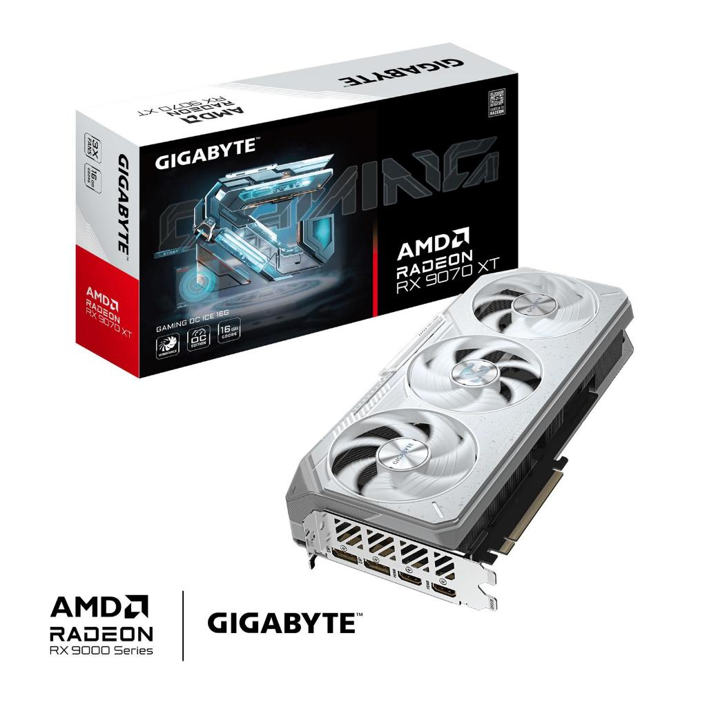GIGABYTE Radeon RX 9070 XT GAMING OC ICE 16G