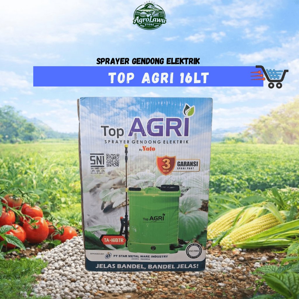 Tangki Sprayer Elektrik 16 Liter Top Agri - Tangki Semprot Pertanian
