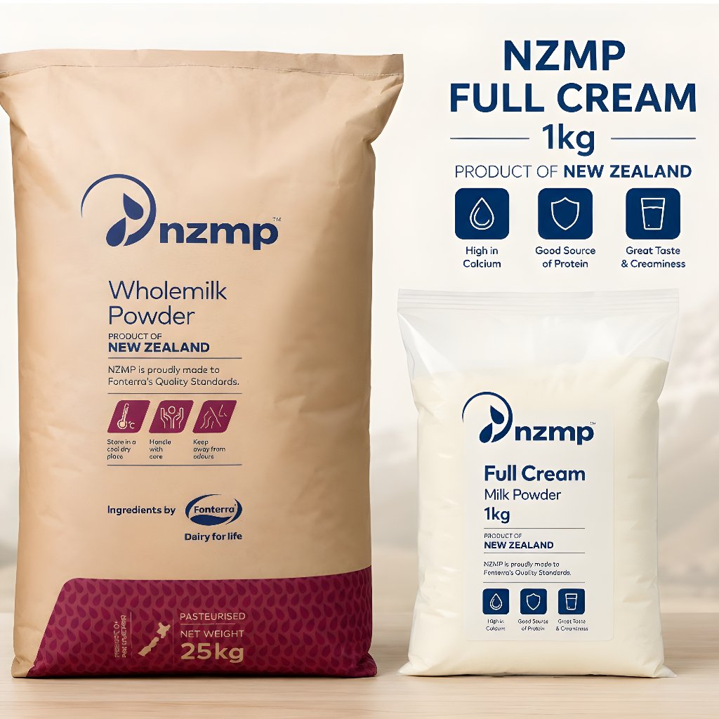 wholemilk powder NZMP/susu FULL CREAM NZMP 1KG ASLI NEW ZEALAND