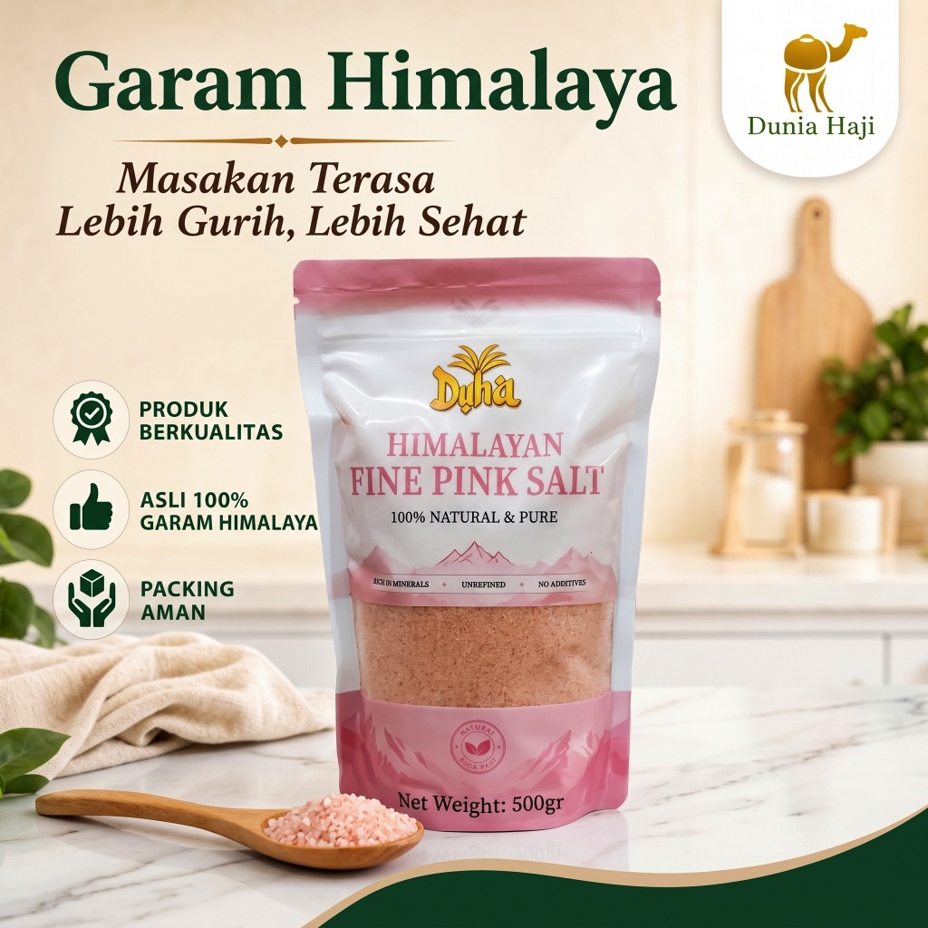 GARAM Himalaya / Himalayan Pink Salt Natural Super Premium / Himsalt Halus 100% Original