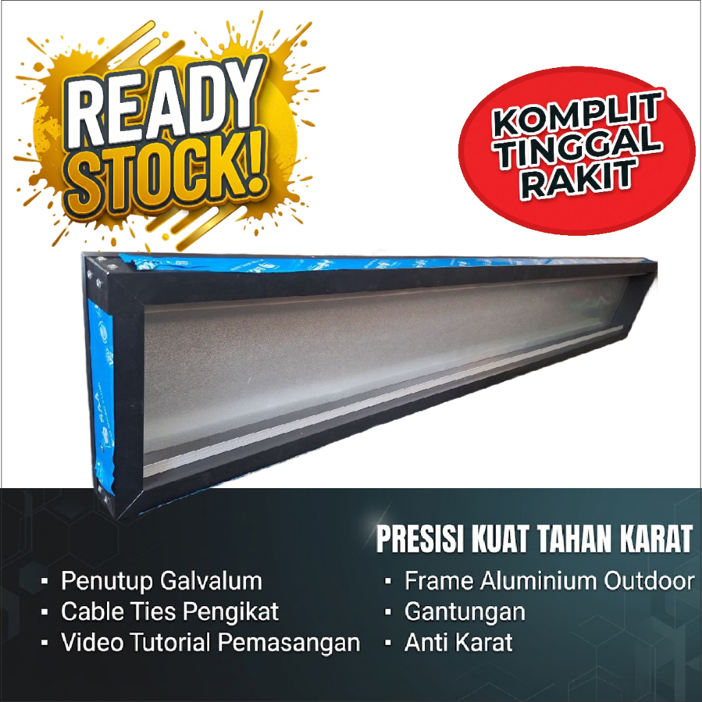 Frame Casing Running Text Outdoor Komplit P10 / P5 RGB