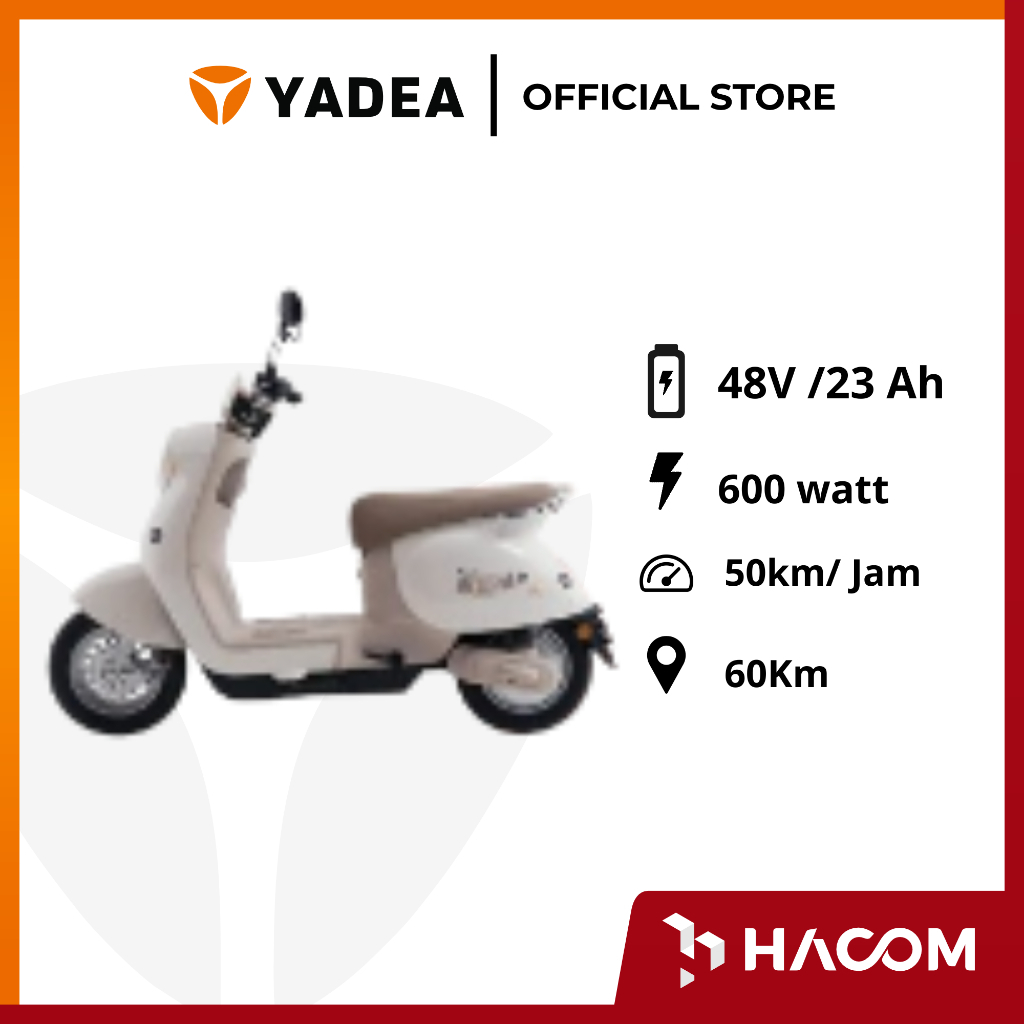 YADEA-Sepeda Listrtik Yadea Mia Garansi Resmi Yadea 2 Tahun Anti Air
