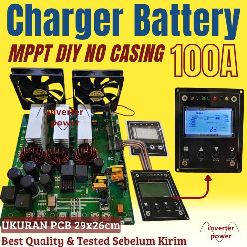 MPPT 100A Solar Charging Controler rating 100a 100 amper TANPA BOX mppt solar charging 100A Tanpa Ca