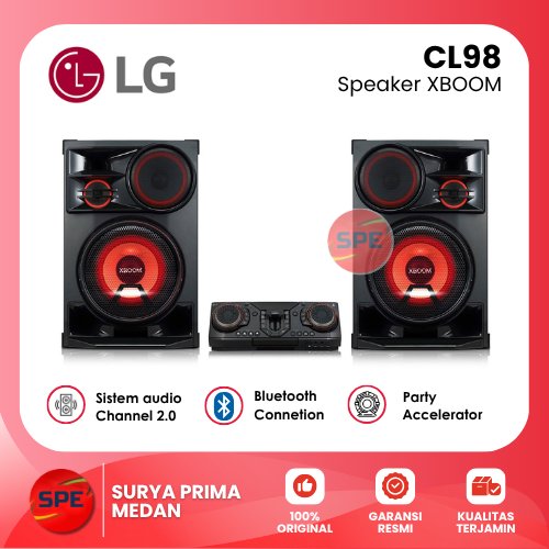 SPEAKER XBOOM LG  SISTEM AUDIO 2.0 CL98  GARANSI RESMI ( MEDAN )