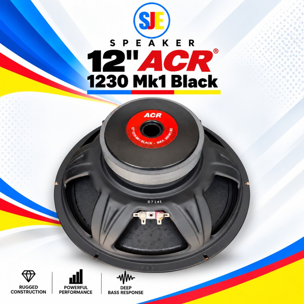 Speaker ACR 12 Inch 1230 Black / Speaker Full Range ACR 1230 Black