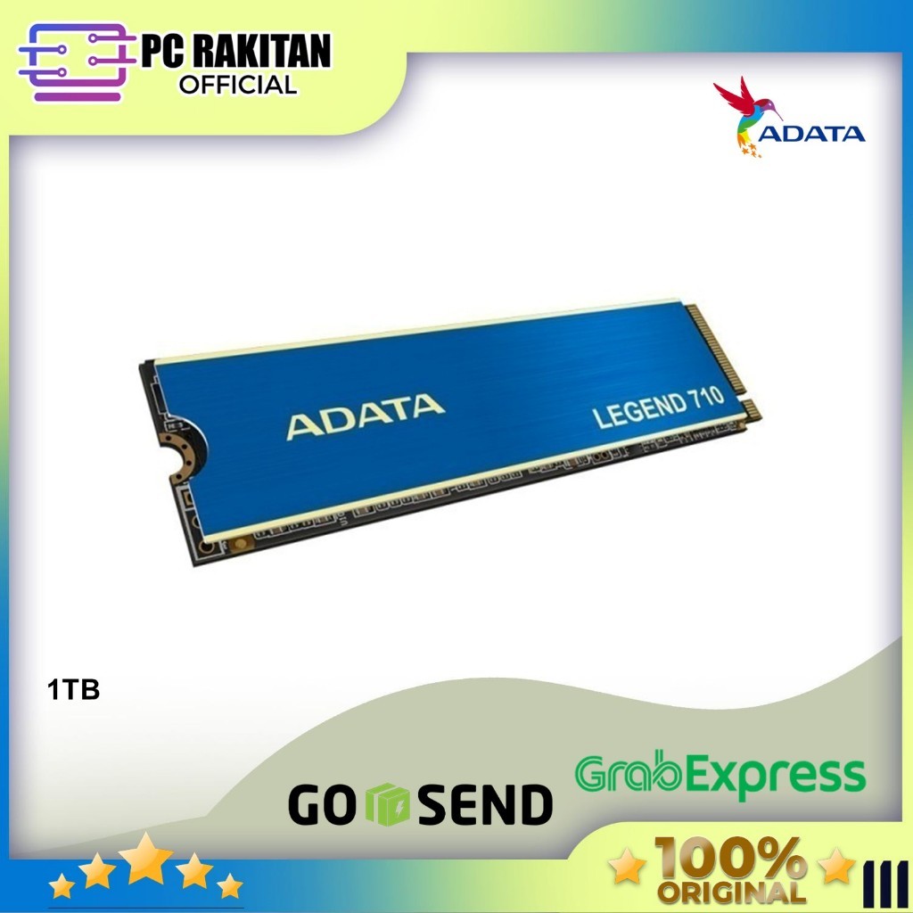 ADATA SSD NVME GEN3 LEGEND 710 1TB PCIE 3.0 M.2 2280 3Y - UP TO 2400 MB/S
