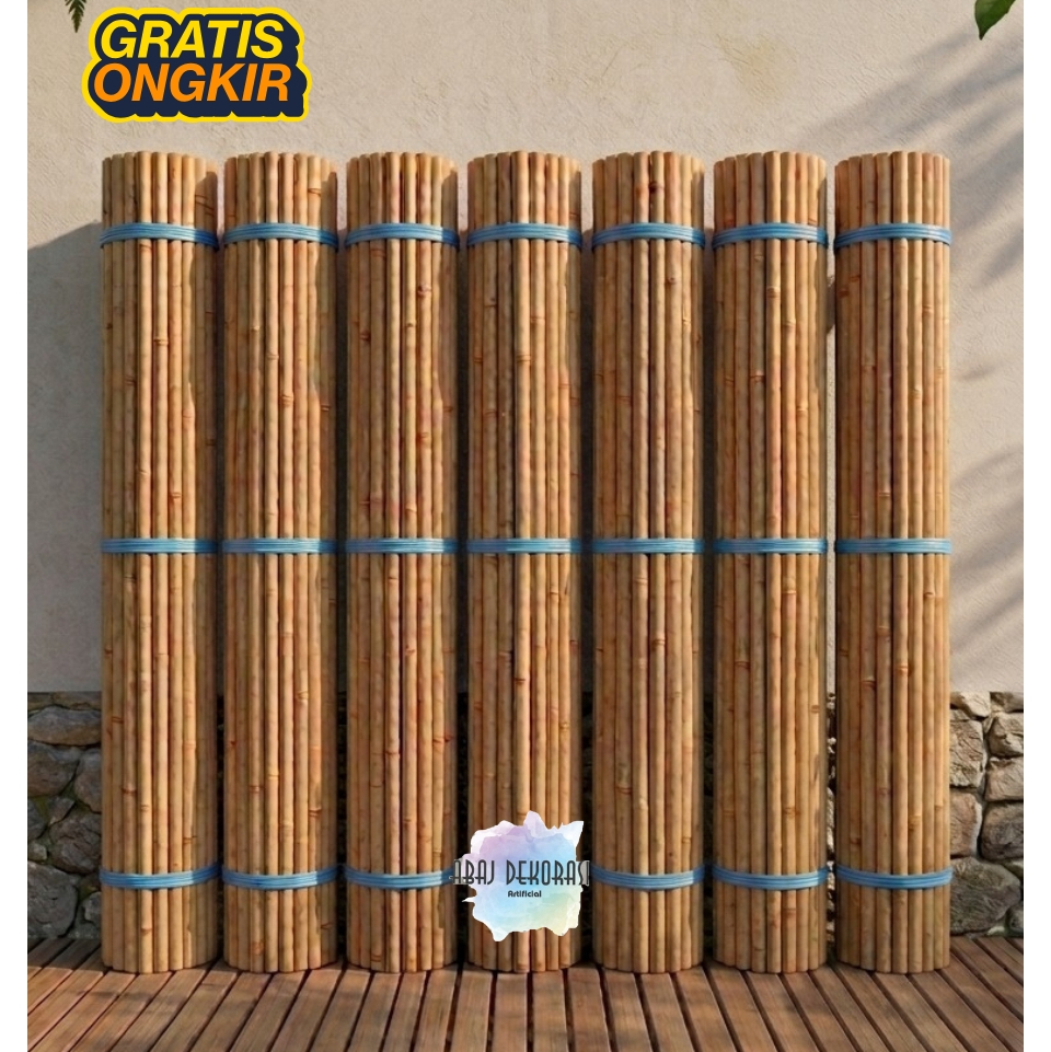 Batang Bambu cendani asli/Bambu Partisi Bambu kuning Cendani/Bambu Hiasan Dekorasi Rumah