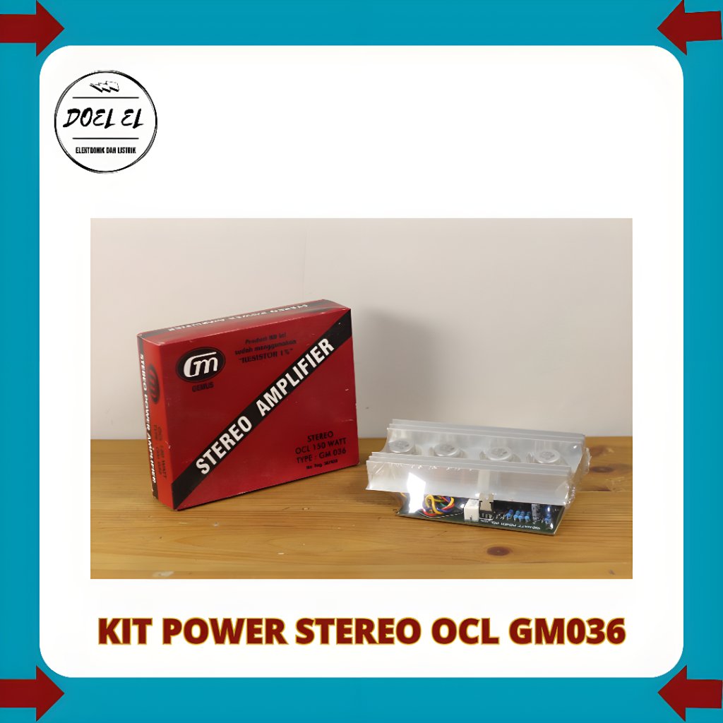 KIT POWER STEREO AMPLIFIER OCL 150 WATT TYPE GM 036 | PLUS TR JENGKOLAN GM036