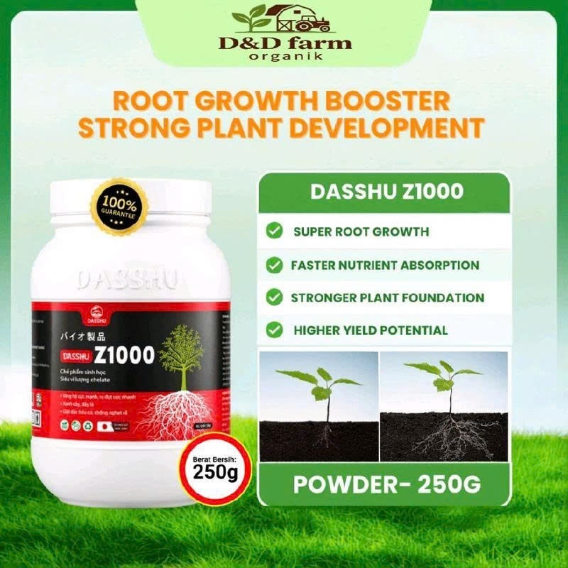 DASSHU Z1000 Root Growth Booster Powder 250g untuk Pengembangan Tanaman