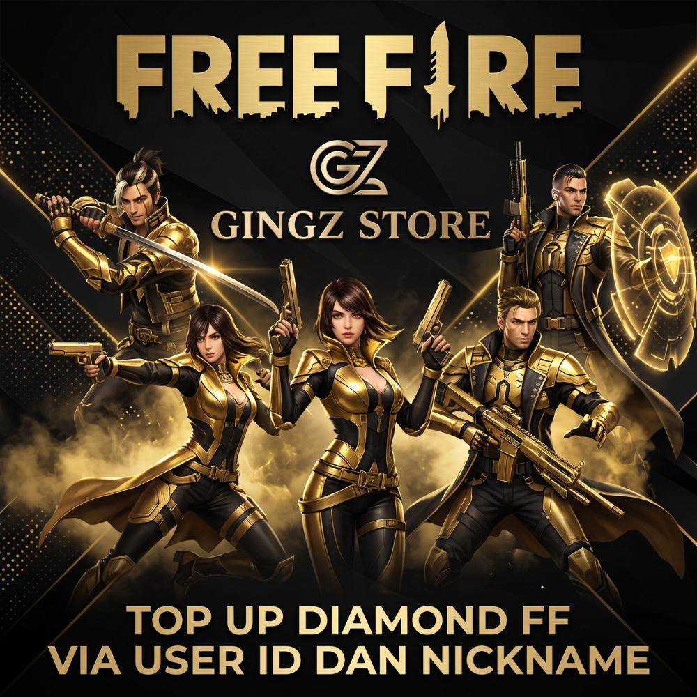 Kartu Free Fire 200-1000 DM - 1 Pack Segel Original