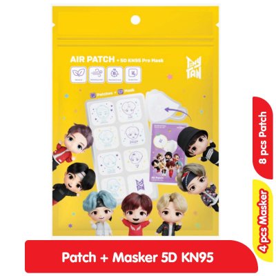 Alfamart Tiny TAN Masker Dewasa 5D KN95 + 8 Air Patch  Brand :