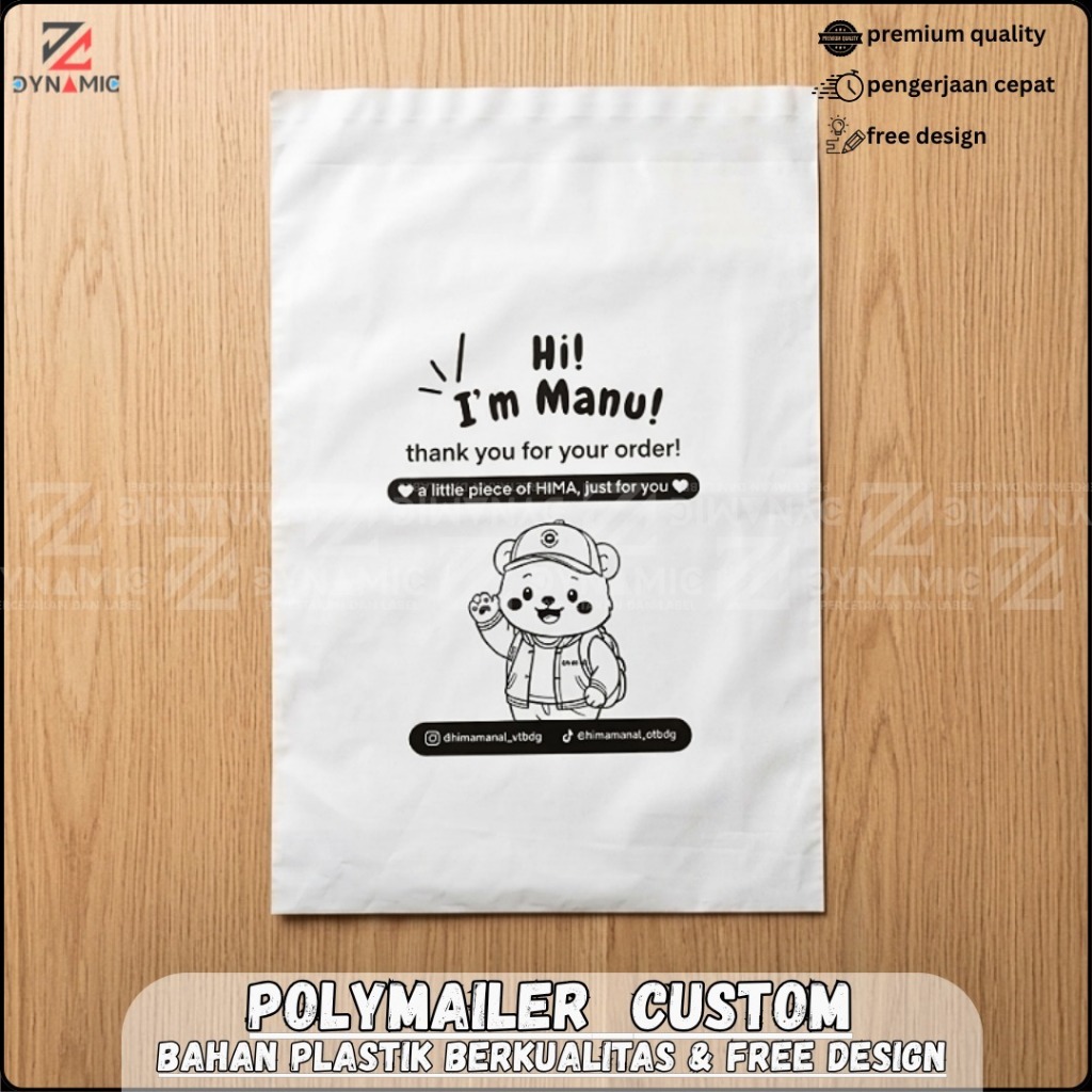 Polymailer custom / plastik packing / plastik olshop / plastik sablon