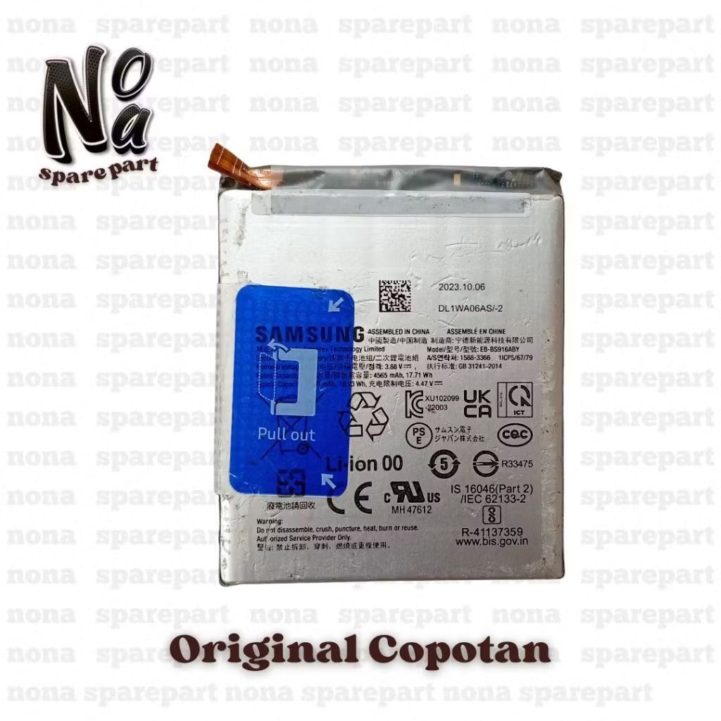Baterai Baterry Refill Samsung Galaxy S23 Plus, M20/M30S, Z Flip, S22 5G, Second Original Copotan Mo
