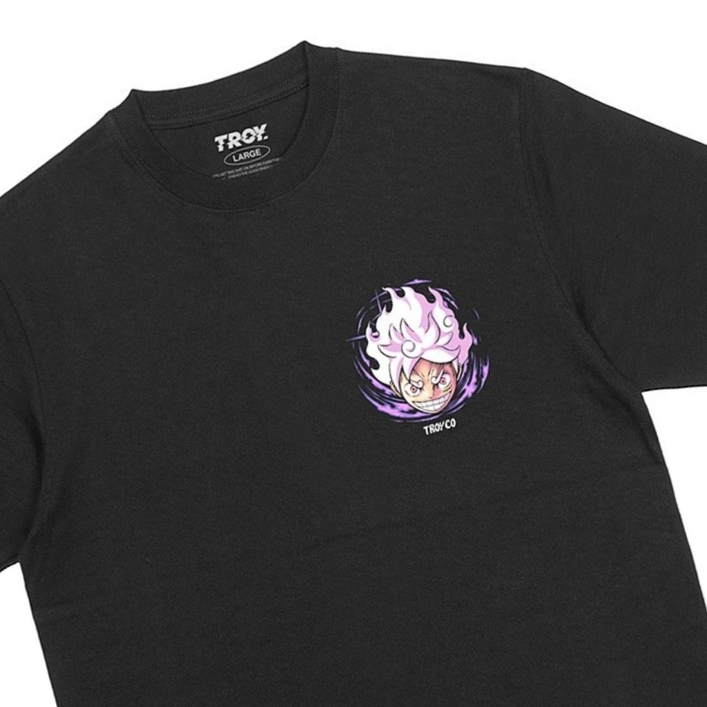 Troy Company T-Shirt Black OP Gear Five - Kaos Pria Lengan Pendek Hitam MTD 2380