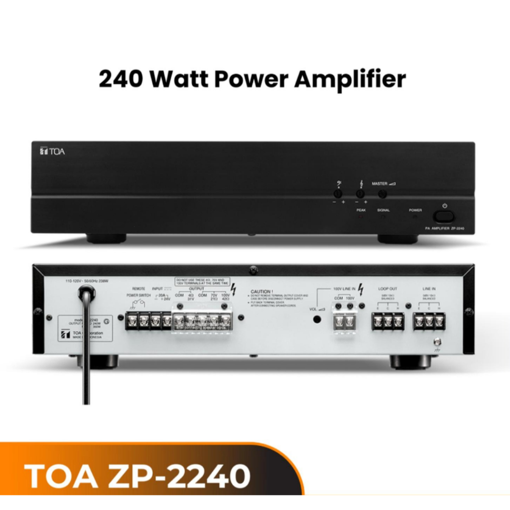 TOA ZP-2240 Power Amplifier 240 W Ampli TOA ZP2240