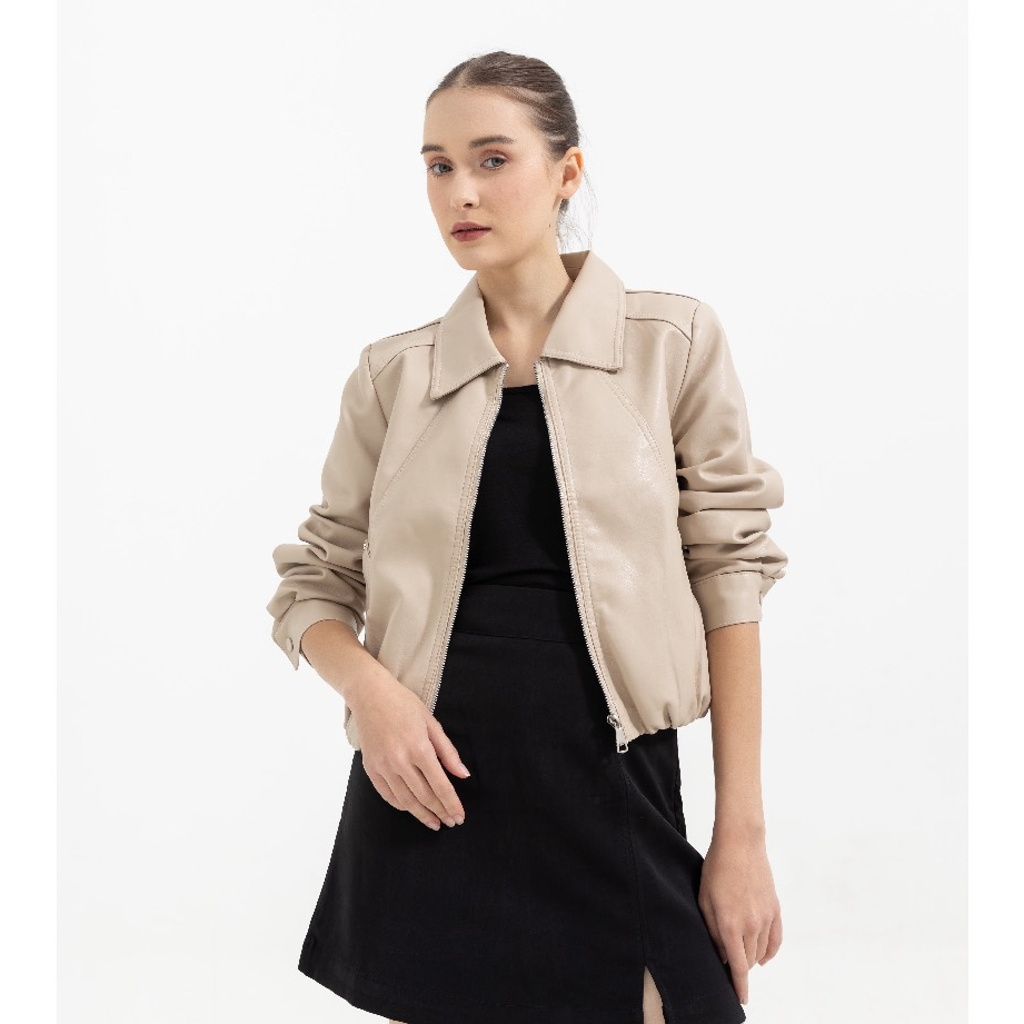 EUNICA - Sienne Leather Jacket Khaki