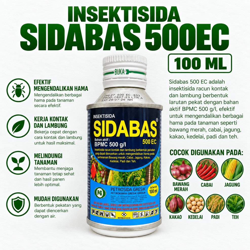 INSEKTISIDA SIDABAS 500EC 100 ML