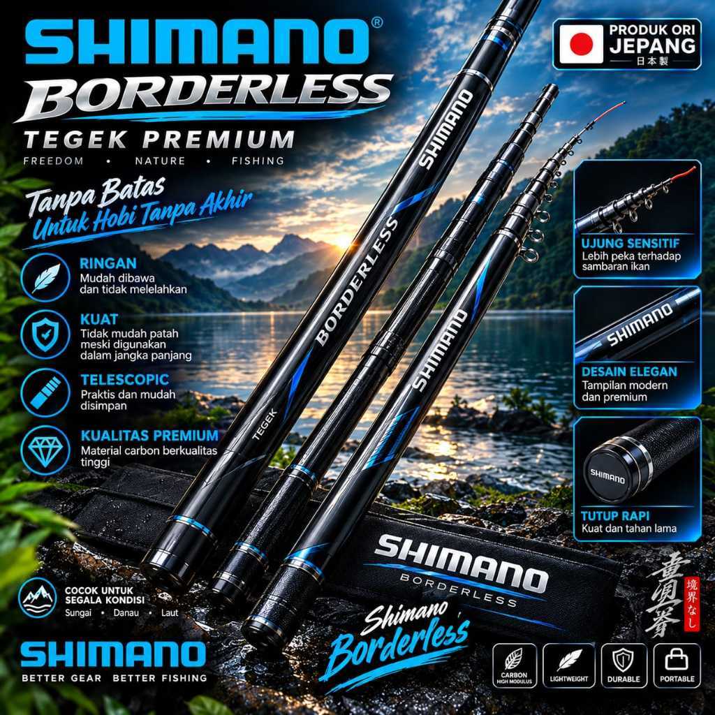 Jual Tegek Joran Shimano Borderless Carbon