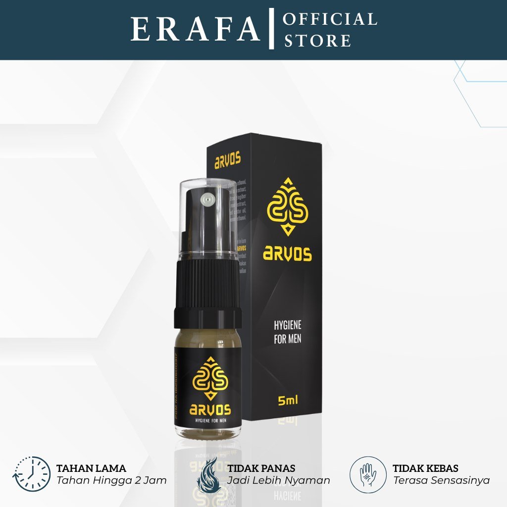 Arvos Spray OBAT KUAT PRIA TAHAN LAMA Tanpa Kebas BPOM