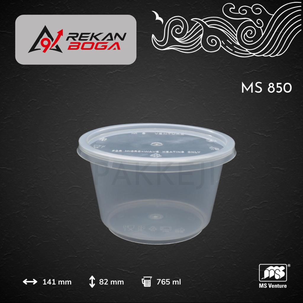 Mini Cup – Wadah Serbaguna untuk Dessert & Makanan Kapasitas 550 gram – MS Venture - MS 850