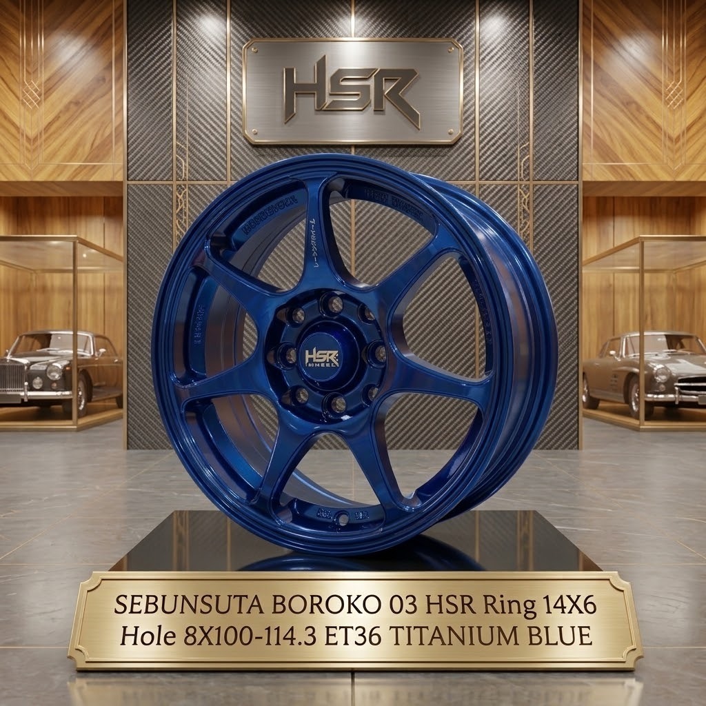 VELG MOBIL RACING HSR SEBUNSUTA R14 LEBAR 6 ET 36 | VELG RACING R14 | VELG HSR R14