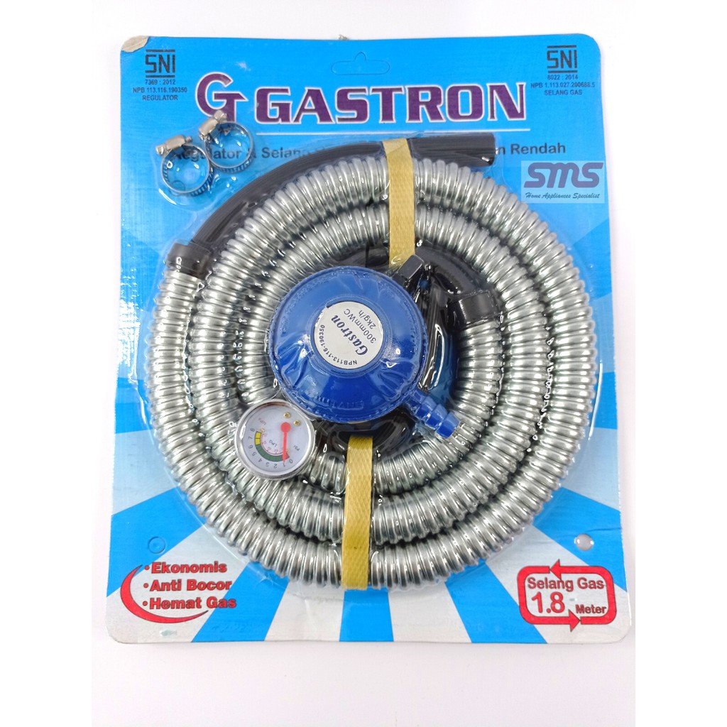SELANG DAN REGULATOR GASTRON GAS SNI MURAH