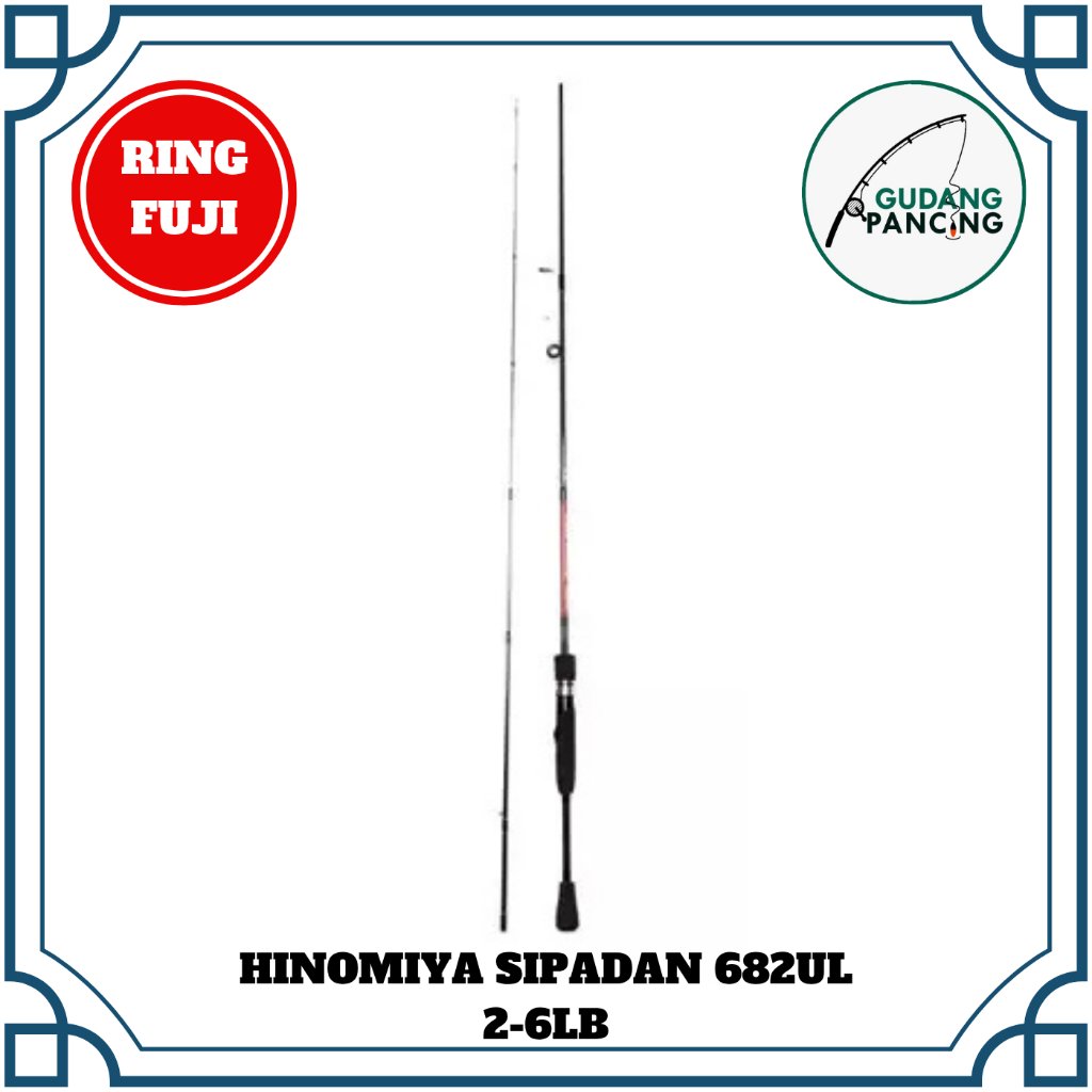 Rod Joran Pancing Hinomiya Sipadan 682UL - Ring fuji