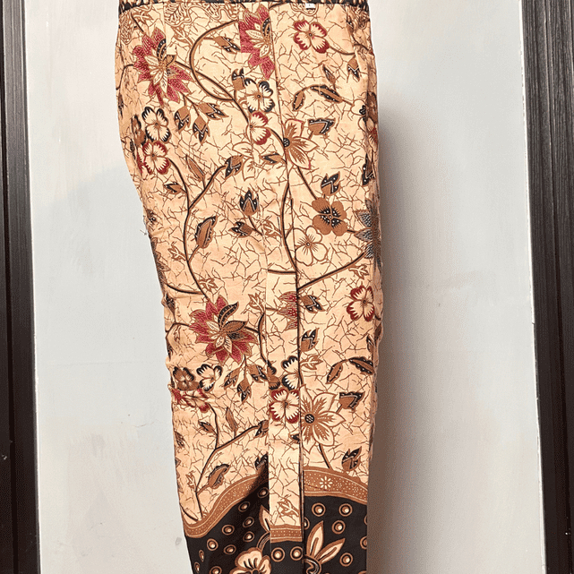 Rok Batik Wanita Sogan Wiru - Bunga Merah