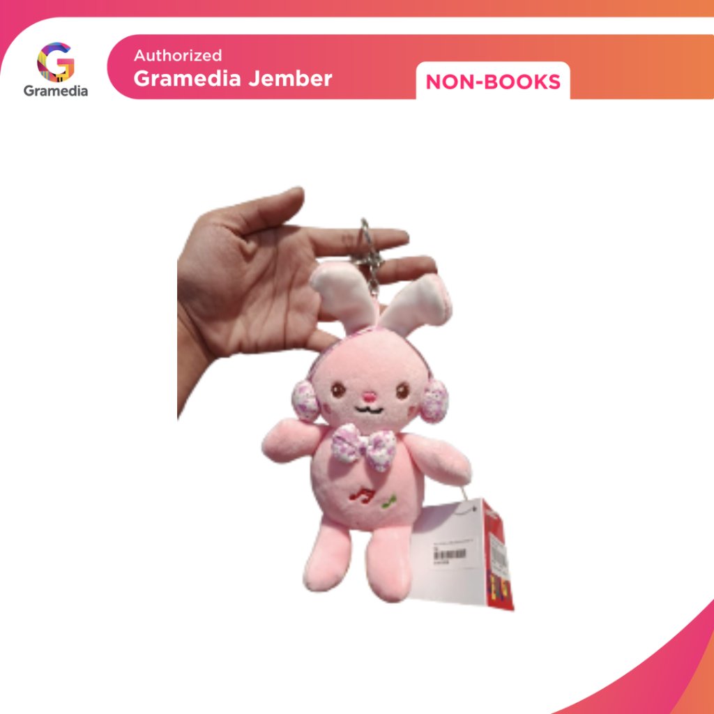 SEULGI KEYCHAIN ANIMAL EARPHONE FLOWER 4H PINK